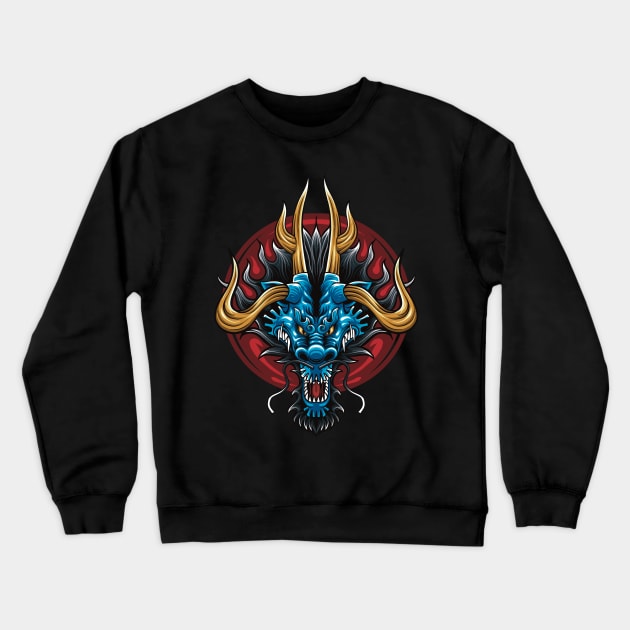 Kaido head Crewneck Sweatshirt by aleoarts